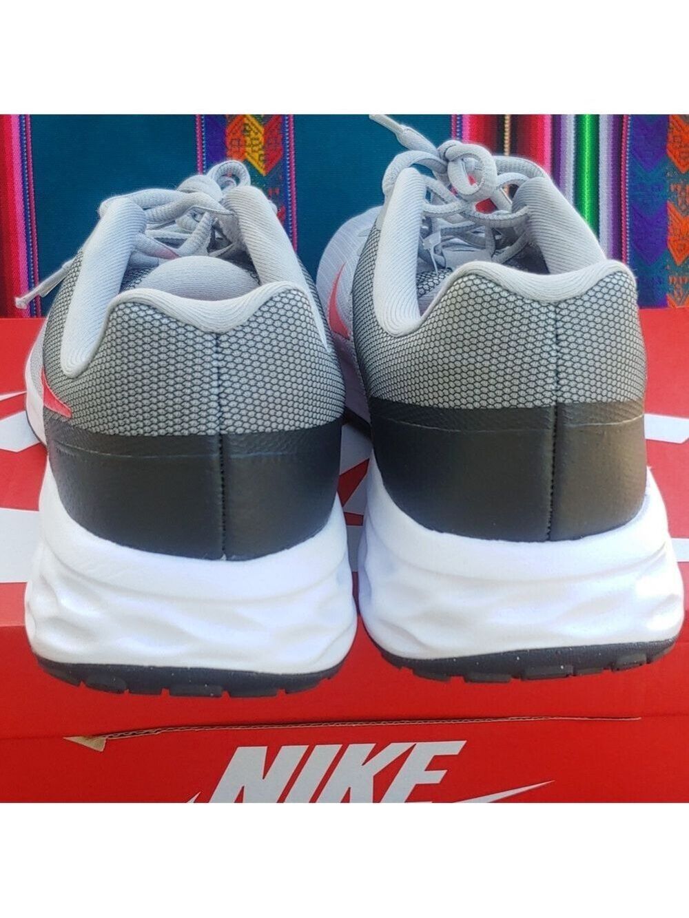 Nike Women's Revolution 6 Gray and Red Athletic Running Shoes size 10.5 NWT - Picture 10 of 17
